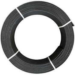 Ekoboard randafwerking 14 cm x 25 meter - zwart